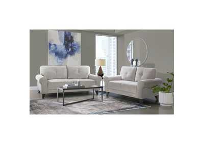 Image for Bill 2 Piece Set In Storm - Sofa Loveseat