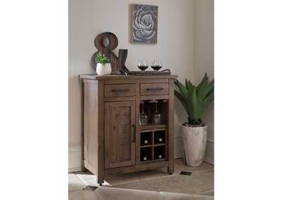 Bodega Console With Wine Rack In Honey 12