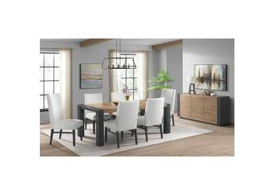 Image for Breckenridge Dining Table With Oak Top And 1X18 Leaf In Black