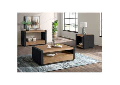 Image for Breckenridge Sofa Table In Light Oak Black