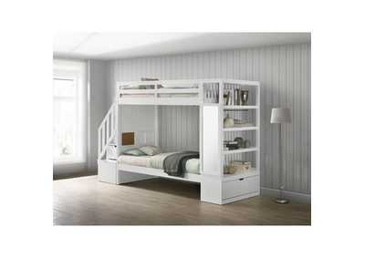 Image for Brian Twin Over Twin Bunk Bed In White