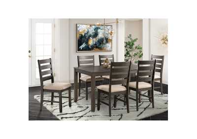 Image for Brock 7Pc Dining Set-Table & Six Chairs