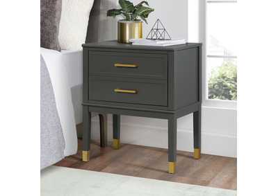 Image for Bruno Nightstand With Power Port In Dark Charcoal