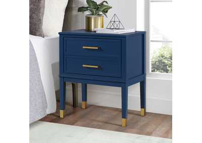 Image for Bruno Nightstand With Power Port In Navy