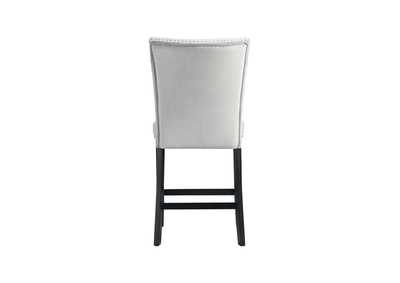 Image for Francesca Gray Velvet Counter Height Chair Set