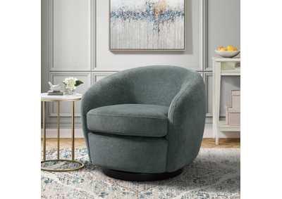 Image for Chanel Swivel Chair In Bistro Teal