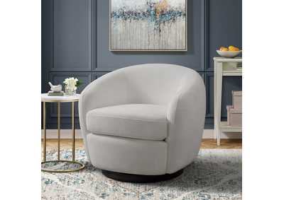 Image for Chanel Swivel Chair In Bistro White