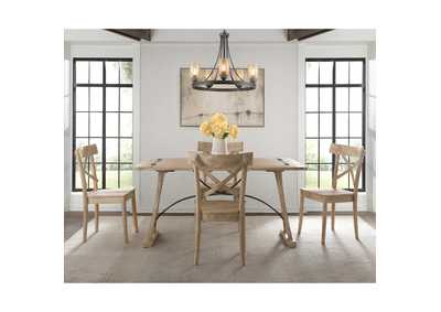 Image for Callista Folding Top 5 Piece Dining Set - Table And Four Chairs