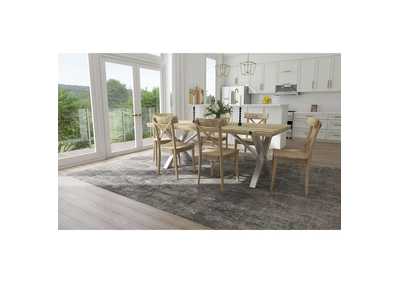 Image for D680 - 31 Callista - Rectangular Table - Beach - Natural Metal