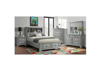 Image for Calloway Full Storage 3 Piece Bedroom Set In Gray