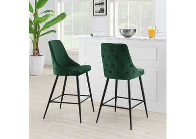 Image for Cameo Black Leg Bar Stool D6239 In Broadway Emerald 2 Pcs Per Carton