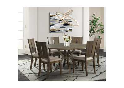 Image for Cato Round Dining Table Grey Color