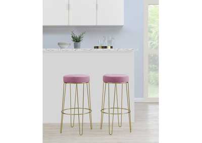 Image for Cayman Gold Leg Bar Stool D6238 In Broadway Blush 2 Pcs Per Carton