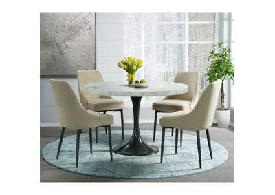Image for Celeste Dining Side Chair With Cream Fabric 2 Per Carton