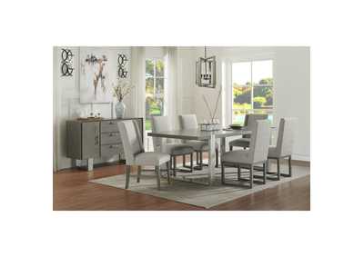 Image for Charlize Dining Table Complete In Grey - Beige