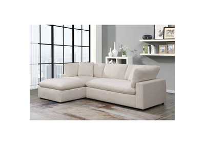 Cloud 9 Left Hand Facing Chaise In Aria Natural