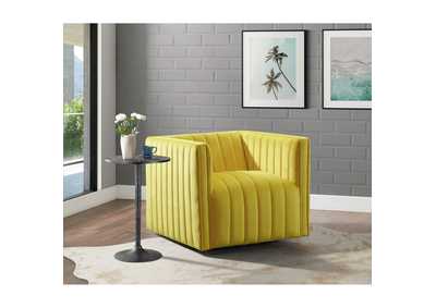 Image for Cobra Swivel Chair In Mercer Yellow