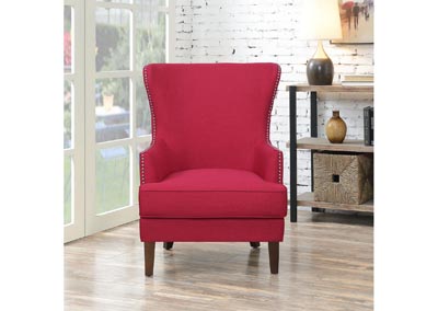 Image for Cody 2724 Chair With Chrome Nails In Heirloom Berry 3A