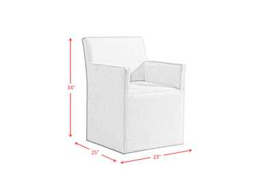 Collins Dining Arm Chair With Heirloom Taupe Fabric,Elements