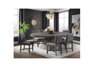 Collins Dining Table Complete In Grey