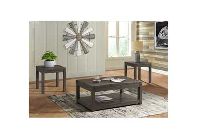 Image for Colorado Occasional End Table With USB - Power Charcoal