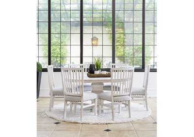 Image for Condesa White Wing Slat Back Side Chair 2 Pcs Per Carton