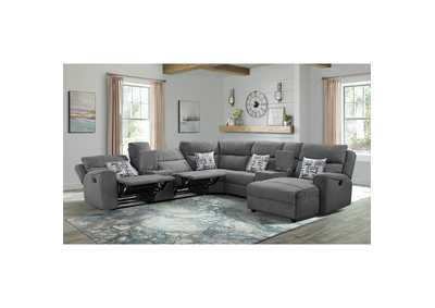 Image for Connery Sectional Right Hand Facingreclining Chaise In Pewter