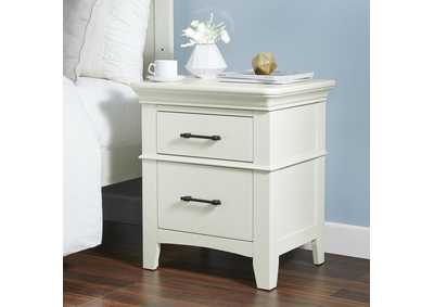 Image for Coy Side Table With Power Port USB In White 3A