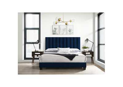 Image for Coyote Queen Bed With Carroll Navy With Two End Table