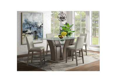 Image for Dapper Grey Rectangular Counter Table