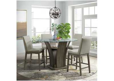 Image for Dapper Grey Round Counter Table