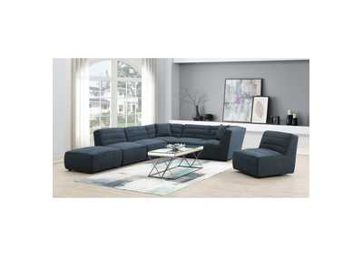 Image for Defender Sectional Ottoman In Columbia Navy