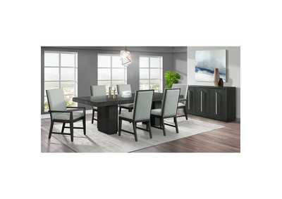 Image for Donovan Upholstery Arm Chair Dark 2 Per Pack