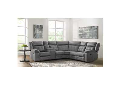 Image for El Paso Sectional Right Hand Facingmotion Loveseat In El Paso Grey