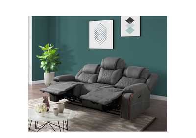 Image for Elantra Power Motion Recliner With Power Headrest Fold Out Cup Holders And USB In Pixel Grey