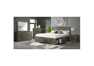 Image for Elation Queen Storage Bed Complete Four Dr Storage