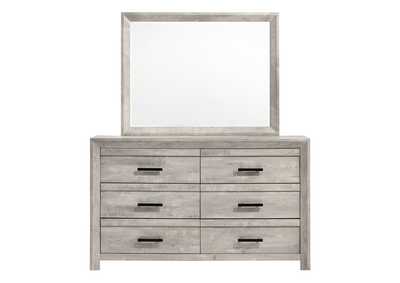 Ellen Dresser & Mirror Set White