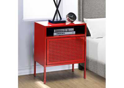 Image for Ember Nightstand C - 1094 Red Nightstand With USB