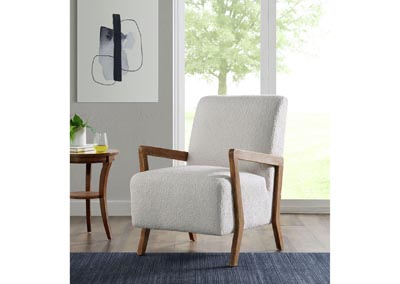 Image for Enzo Accent Chair Sheep Skin White 3A