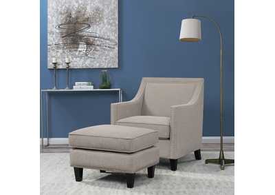 Image for Erica 2 Piece Set In Heirloom Grey - Chair Ottoman
