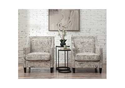 Image for Erica 497 Chair With Chrome Nails French Script