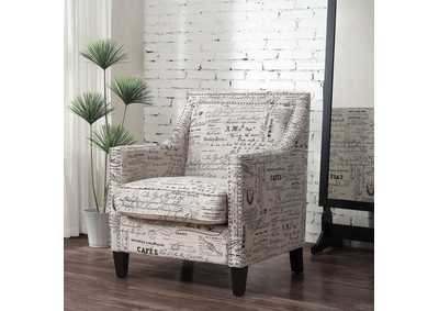 Image for Erica 497 Chair With Chrome Nails French Script