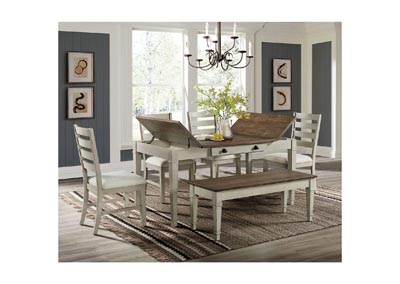 Image for Farmington Storage Dining Bench In Medium Brown And Washed Stone