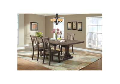 Image for Finn 5 Piece Dining Set - Table 4 Wooden Side Chairs
