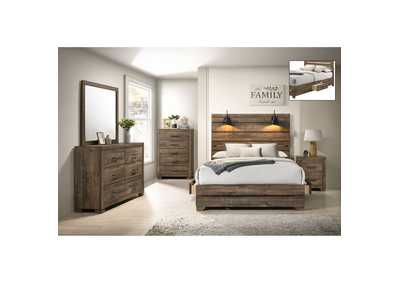 Image for Foundry Queen Storage Bed With USB In Walnut