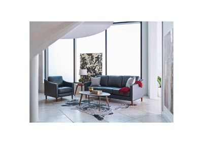 Image for Freedom Large Sofa In Fiero Charcoal Top Grain - Pvc