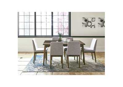 Image for Ginger Standard Height 7 Piece Dining Set - Table And Six Chairs