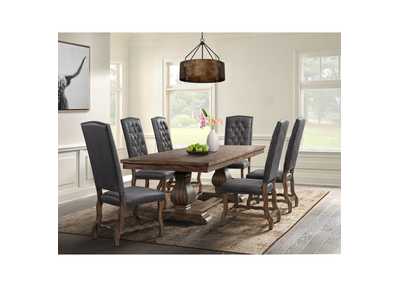Image for Gramercy 7 Piece Dining Set - Table And Six Tufted Tall Back Chairs