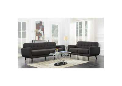 Hadley 4480 Kd Love Seat Heirloom Charcoal With No Pillows