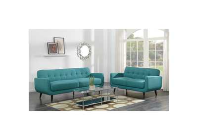 Hadley 4480 Love Seat Heirloom Teal With No Pillow